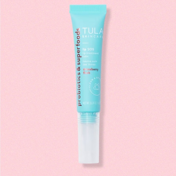 TULA SKINCARE LIP SOS LIP BALM IN STRAWBERRY FLUSH. New in box - Picture 2 of 5
